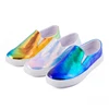 Hot Selling Durable PU New Fashion 4 Color Flat Footwear Wholesale Glitter Shoes