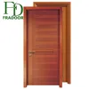 Cheap Cost Plastic Door Frame Material PVC Single Panel Wooden Doors