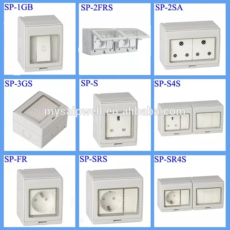 Bathroom Waterproof Socket Switch 250v Waterproof Switch And Socket ...