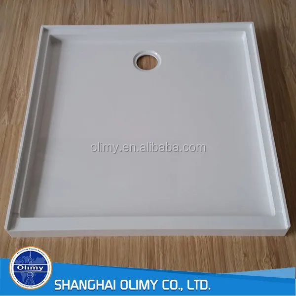 17mm High Flange Lip Fiberglass Shower Tray Glass Fiber Shower Base