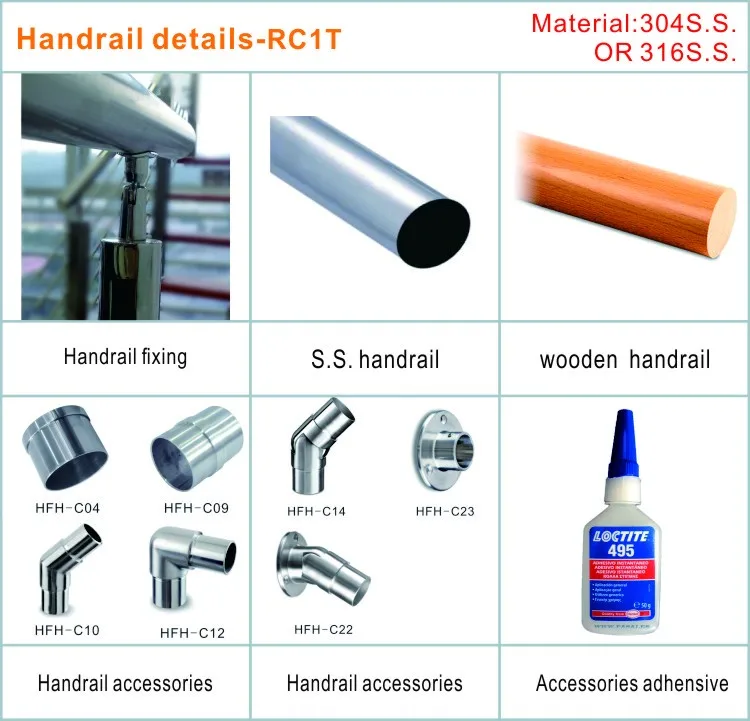 internal handrails for stairs with good quality