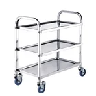 Stainless steel dining car, 2-3-storey dining trolley, commercial hotel super-heavy drinks trolley