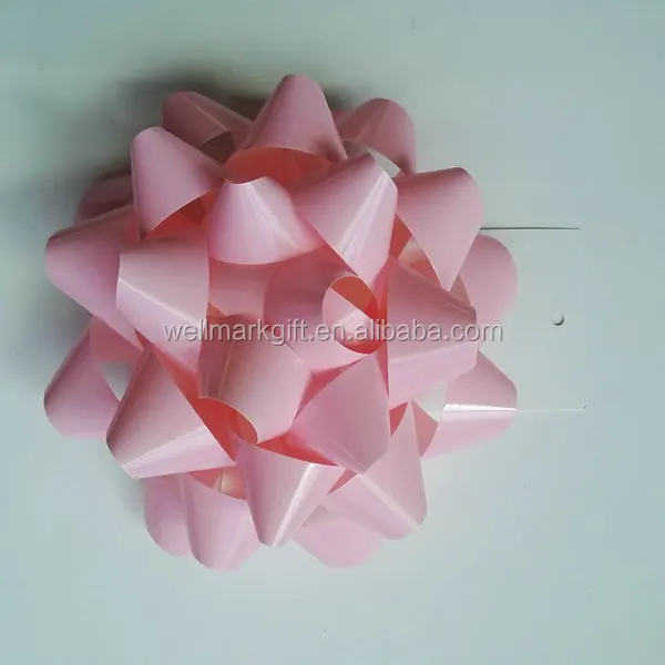 plastic gift wrapping star ribbon bows