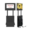 24 Inch Outdoor Rechargeable Human Walking Mobile LCD Backpack Portable Digital Signage Media Player