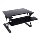 Height Adjustable 35 inch Width Desktop Sit Standing Desk Converter Riser with Removable Keyboard Tray