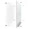 Standard size magnetic whiteboard glass board with clip/screw fixed
