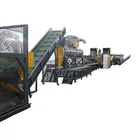 Waste PET plastic bottle flakes washing recycling line/machine/plant