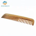 Custom wide tooth wood hair combs for women for sale