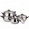 Kitchenware king 12pcs induction stainless steel cookware set with handle