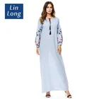 The Fashion Kitenge Designs Long Sleeve Muslim Dress In Arab