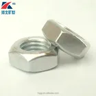 DIN934 Galvanized carbon steel Six angle thin nut and hex nut
