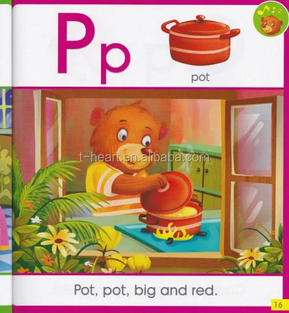 Colorful English audio ABC books with Talking pen for 2-6 years kids