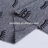 Eye lash print t-shirt 100 spun polyester grey fabric for t-shirt
