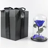 What are Preserved Flowers Roses in a Box Rose Glass