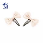 custom fashion design butterfly ribbon girls hair clips