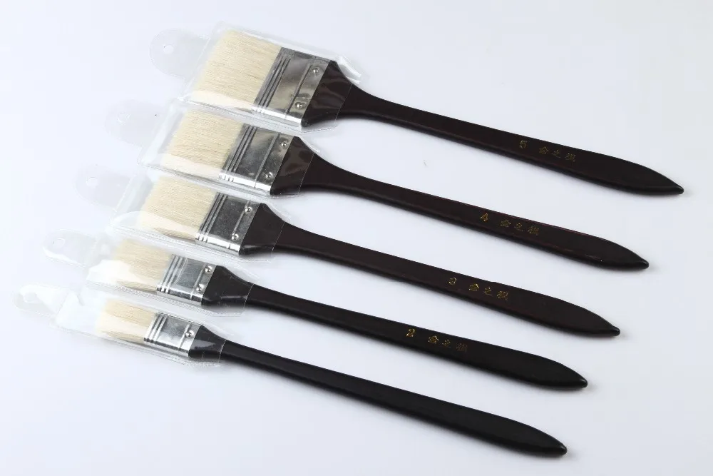 Artist Brush Manufacturer OEM Custom Food Safe Paint Brush Painting Art Materials Supplies Bristle Hair Painting Artist Brush