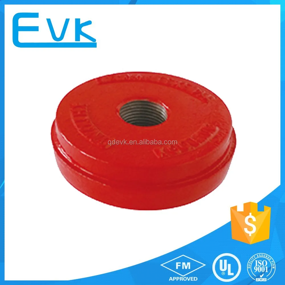 ul fm fire fitting ductile iron pipe fitting concentric hole end