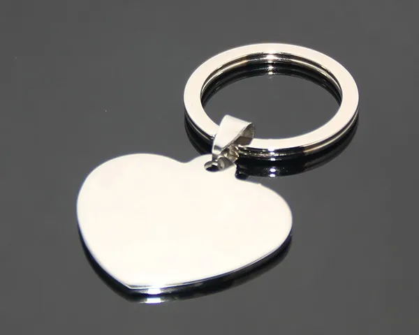 wedding present heart shaped keyring support laser print logo