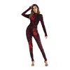 Blood Drop Digital Printing Sexy Halloween Cosplay Costumes for women