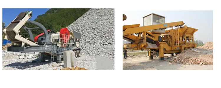  Portable mounted stone quarry impact crusher plant cote di'voire