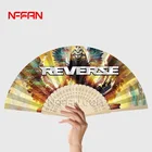 Chinese personalized mini bamboo folding hand fans custom design printed