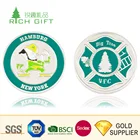 China manufacturer cheap custom made your own logo iron stamped silver plated blank token coins