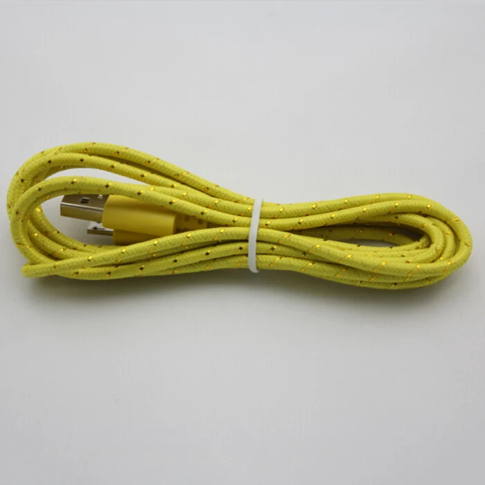 Round nylon braided micro USB chager cable for Samsung Android phone - ANKUX.COM