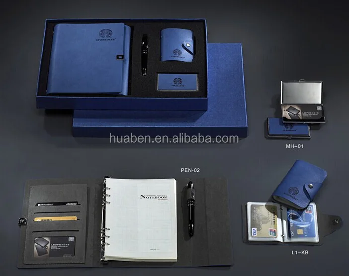 business promotional notebook gift set in high quality