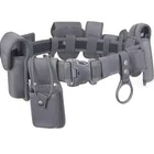 Police Tactical Security Belt With Accessory Pouches