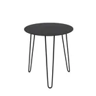 Simple modern design corner metal round coffee table furniture round metal side table for living room