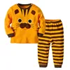 Hot sale cartoon long sleeve baby romper clothes set with pants