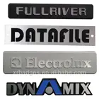 Customized Cheapest custom silver round metal aluminum nameplate