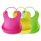 Washable Carton Animal Design Printing Silicone Bibs for Feeding