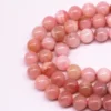 Natural Round Beads Grade AA Peruvian Pink Opal