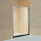 New anti-dropping design roller Aluminum frame in-line slding steam rooms KD6608