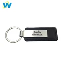 Custom genuine leather car logo keychain, metal alloy keychain car logo