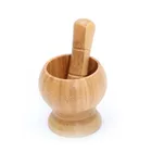 Natural House Dia 10Cm African Bamboo Mortar And Pestl