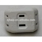 Professional wholesale 125V/10A 792981 marine 2 flat pin 3 way receptacles with a one way plug