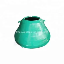adapt to met.so cone crusher spare parts GP11F bowl liner