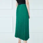 Girl Fashion Irregular Office Pleated Summer Women Long Skirt