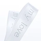 silver metallic foil satin ribbon wholesale custom printed ribbon with logo
