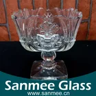 Square Clear Glass Fruit Bowl for Wholesale