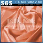 China leading SILK FABRIC brand Hellosilk coral 100% mulberry charmeuse