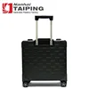 High Quality 17 inch Green Maleta De 100% Aluminum Luggage trolley for briefcase