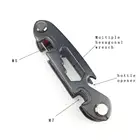 Amazon hot selling metal smart key holder organizer compact 7 - 14 keys with multiple hex spanner and bottle opener