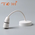 White PC bakelite 4A 250V hanging box pendant screw base types of lamp socket