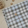 wholesale recycle cotton yarn dyed plaid fabric stocklot