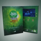 2018 7" video brochure with sleeve 7 card lcd folder With Extra Layers