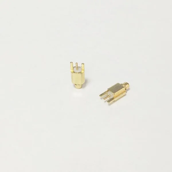 MMCX Male Plug RF Coax Connector PCB mount 3 pins Straight Goldplated NEW wholesale