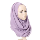 2019 Factory Sale Plain Chiffon Hijab With Gold Beads Women Glitter Scarf Luxury Scarves